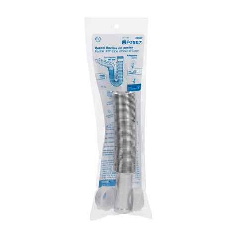 Céspol flexible, polietileno cromo, para lavabo y fregadero | CE-236 | 49507