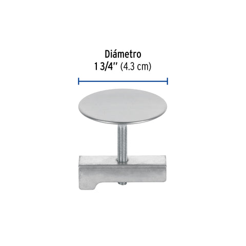 Cubretaladro de acero inoxidable 1-3/4' cromo, FOSET | CUTA-44 | 49595