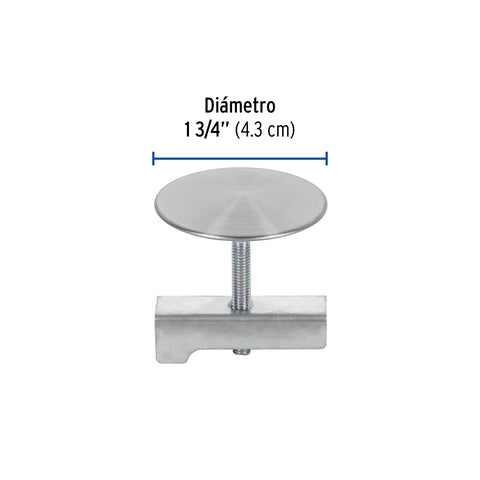 Cubretaladro de acero inoxidable 1-3/4' satín, FOSET | CUTA-44N | 49596