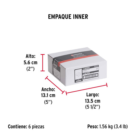 Bolsa c/2 bisagras cuadradas 3', plana, latón ant, HERMEX | BC-302PB | 49599