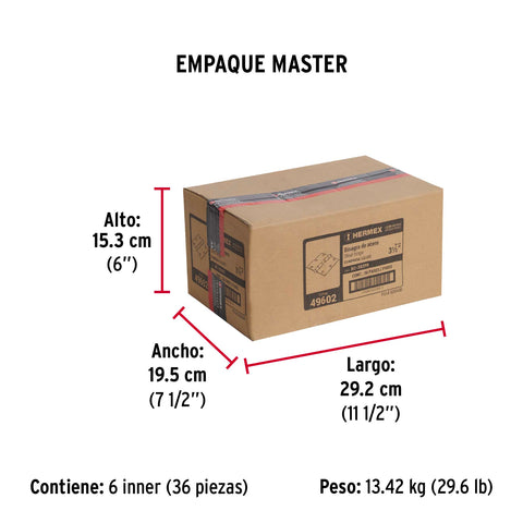 Bolsa c/2 bisagras cuadradas 3-1/2', plana, latón ant,HERMEX | BC-352PB | 49602