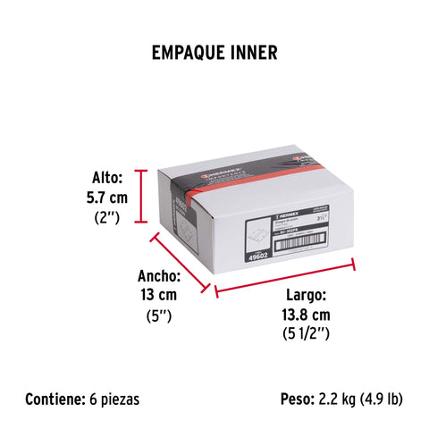 Bolsa c/2 bisagras cuadradas 3-1/2', plana, latón ant,HERMEX | BC-352PB | 49602