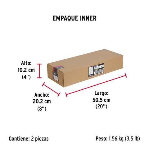 Perchero para pared con 4 ganchos satinados, HERMEX | PEPU-44 | 49624