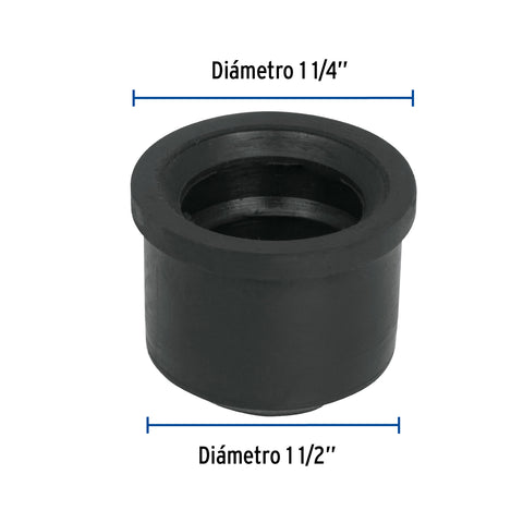 Chupón de PVC, 1-1/2' x 1-1/4', FOSET | CHU-4032 | 49625
