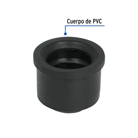 Chupón de PVC, 1-1/2' x 1-1/4', FOSET | CHU-4032 | 49625