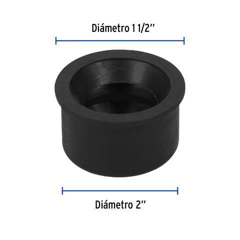 Chupón de PVC, 2' x 1-1/2', FOSET | CHU-5040 | 49627