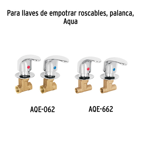 Juego de manerales de palanca para regadera, negro mate AQUA | AQMR-62M | 49629