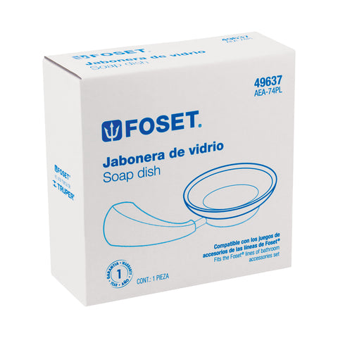 Plato de vidrio de repuesto para jabonera, FOSET AERO | AEA-74PL | 49637