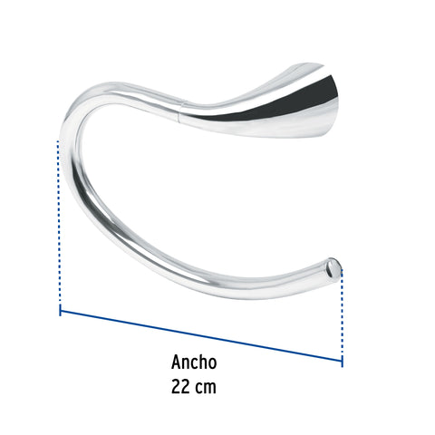 Toallero metálico de argolla, FOSET AERO | AEA-77 | 49639