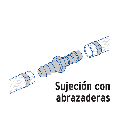 Cople inserción de latón 3/4' para poliducto negro, FOSET | ADPO-3/4C | 49645