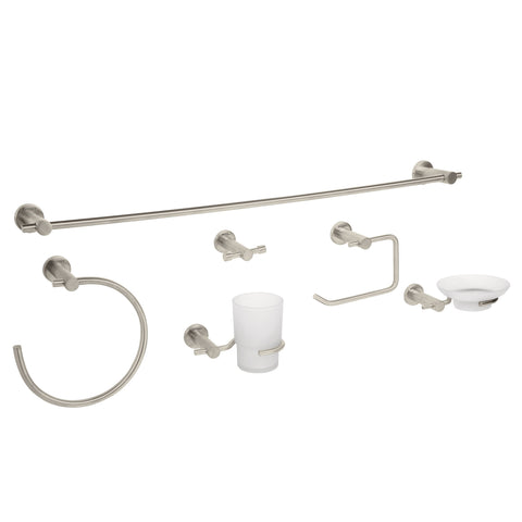 Juego de 6 accesorios para baño acabado satín, FOSET ELEMENT | ELA-7000N | 49682