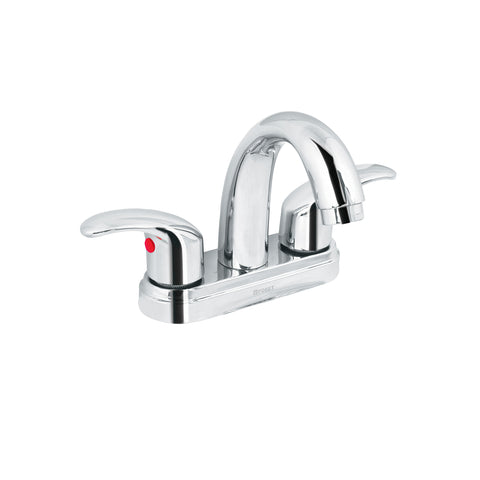 Mezcladora lavabo 4' cromo, nariz curva, palanca, AQUA | AQM-52 | 49693