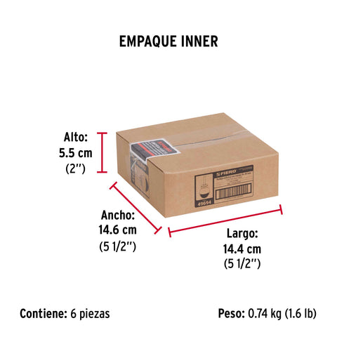 Rodaja esférica, 40 mm con espiga tipo socket, FIERO | RO-40EM | 49694