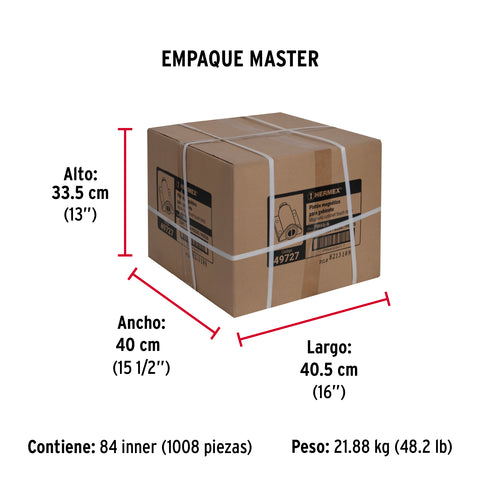 Pistón Magnético para puerta / cajón, negro. HERMEX | PIMA-6 | 49727