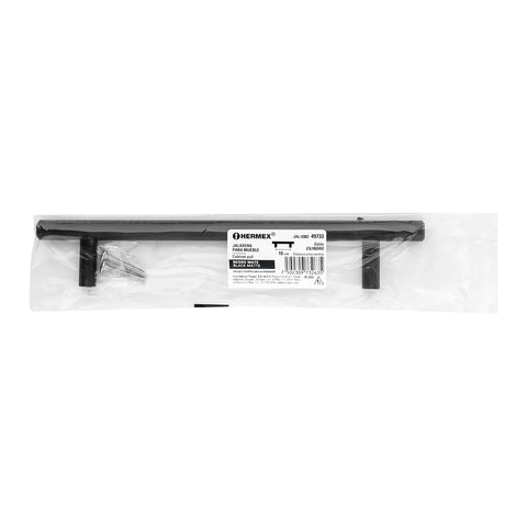 Jaladera de acero, 160mm, línea Cilindro, negro, HERMEX | JAL-0363 | 49733