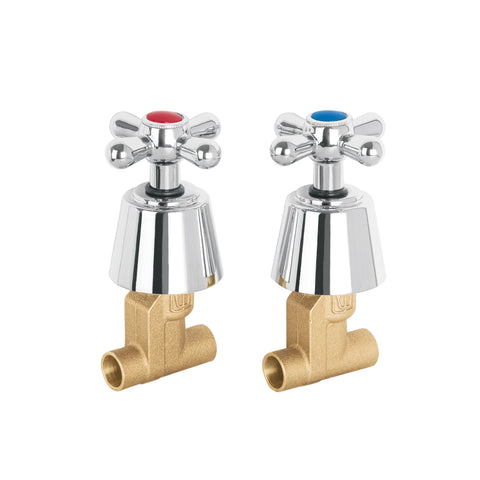 Juego llaves empotrar soldables, cruceta, AQUA | AQE-661 | 49798