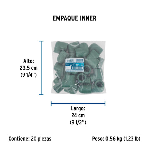 Codo 90° PPR, 3/4', FOSET | CV-562 | 49850