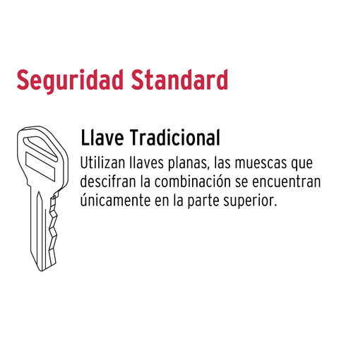 Cerradura manija 'Turín' p/recámara, negro, cilindro latón | CEMA-6R | 49852