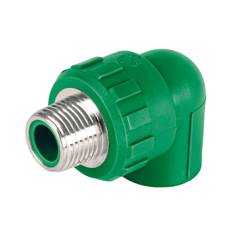 Codo 90° PPR, 1/2', rosca macho con inserto metálico, FOSET | CV-511 | 49855