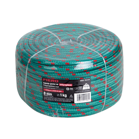 Piola de Polipropileno trenzada, multicolor, 8mm, 1 Kg | PIO-81K | 49865