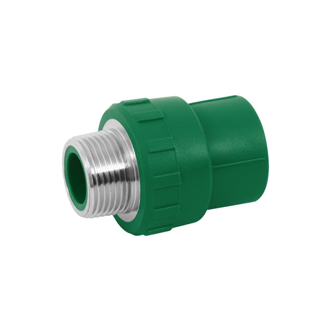 Adaptador PPR 1' macho con inserto metálico, FOSET | CV-613 | 49881