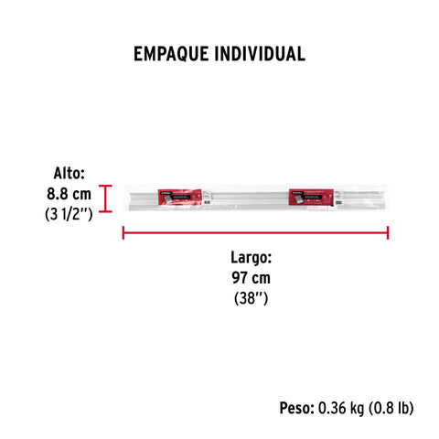 Guardapolvo automático 90 cm aluminio, HERMEX | GUPO-90AA | 49883