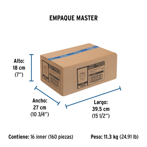 Adaptador PPR 3/4' hembra con inserto metálico, FOSET | CV-602 | 49886