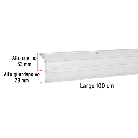 Guardapolvo automático 100 cm blanco, HERMEX | GUPO-100AB | 49889