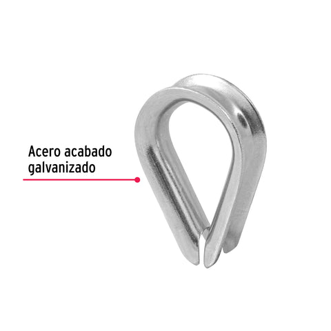 Bolsa con 5 guardacabos para cable de acero de 7/16', FIERO | GC-7/16 | 49917