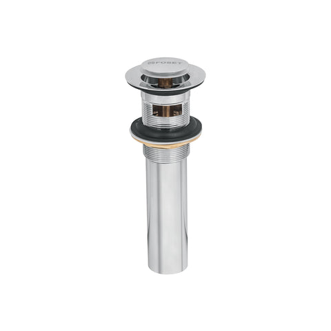 Contra p/lavabo con rebosadero, sistema push, cromo, 1-1/4' | CE-206 | 49984