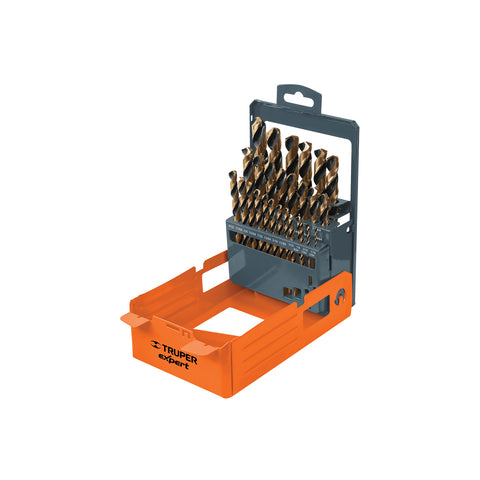 Juego de 29 brocas HSS para metal en estuche, Truper Expert | DESP-BAV-29C | 50004