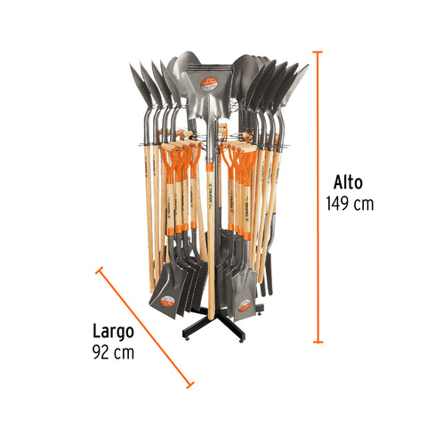 Rack giratorio para palas y bieldos, Truper | R-GIR | 50050