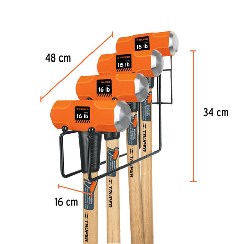 Rack para 4 marros octagonales, Truper | R-MD | 50074