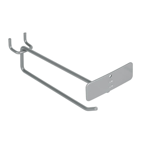 Gancho recto 6' con portaetiqueta para perfocel y ranurado | GA-6X | 50153