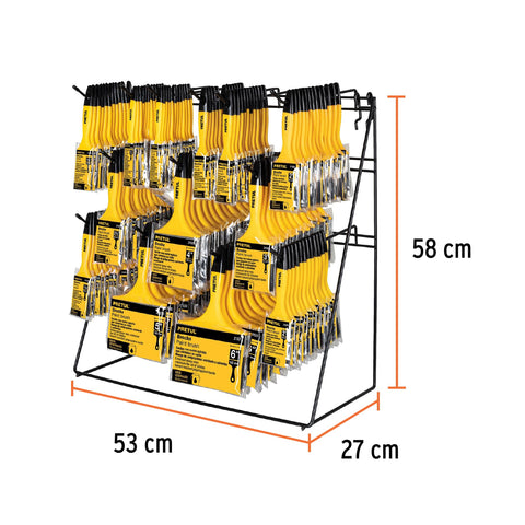 Exhibidor despachador con 156 brochas mango plástico Pretul | R-BRO-P-C | 50195