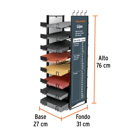 Rack para lijas, Truper | R-LIJ | 50208