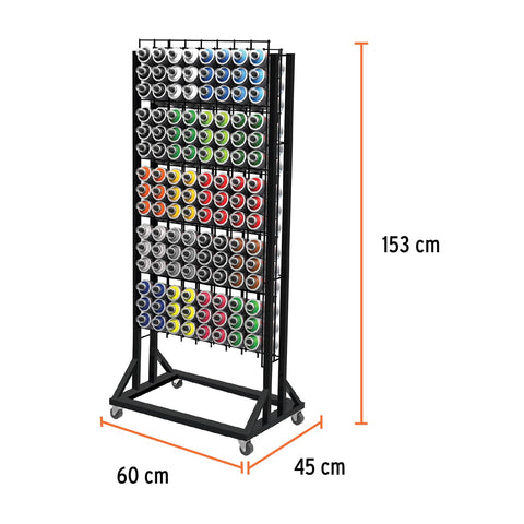 Rack para 120 pinturas en aerosol, Truper | R-PINT-120 | 50330