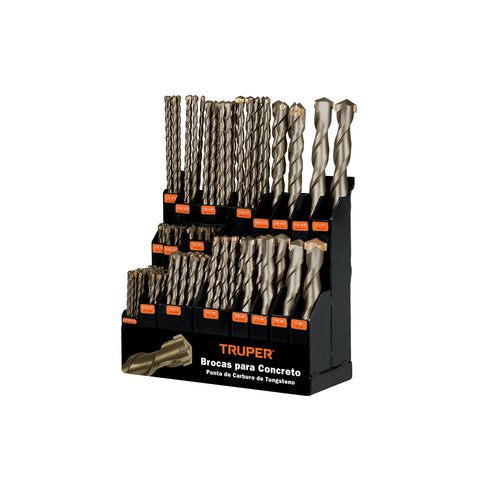 Exhibidor despachador con brocas para concreto, Truper | DESP-BROC | 50352