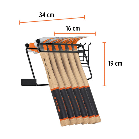 Rack para martillos semipulidos uña curva, Truper | R-MA-D | 55253