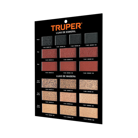 Exhibidor Truper de lijas de madera | EXT-LM | 55560