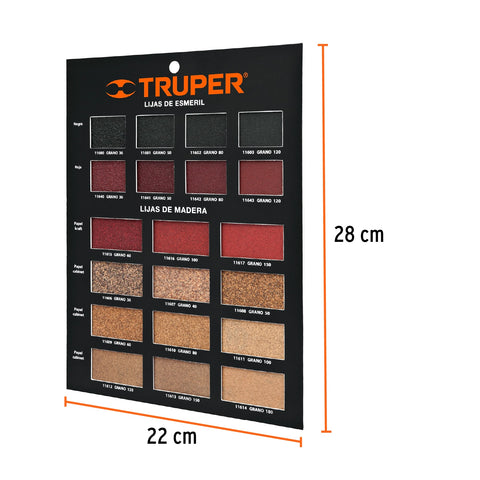 Exhibidor Truper de lijas de madera | EXT-LM | 55560