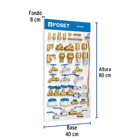 Exhibidor de válvulas, FOSET | EX-VAL-FOS2 | 55577