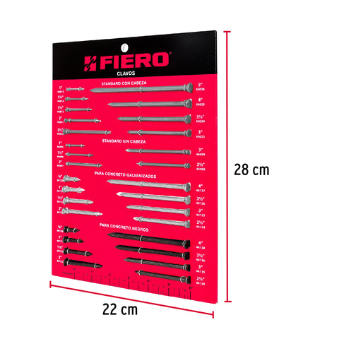 Exhibidor FIERO de clavos | EXF-CL-2 | 55696