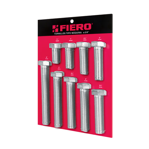 Exhibidor FIERO con tornillos tipo máquina, 3/4' | EXF-TORM-3/4 | 55904