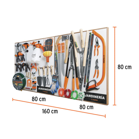 Exhibidor de Jardinería, 80x80 cm, 2 tableros | EX80-JAR-2T | 55912