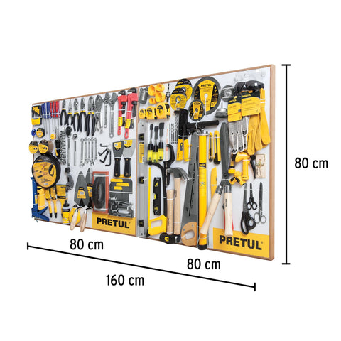 Exhibidor Pretul, 80x80 cm, 2 tableros | EX80-PRE-2T | 55915