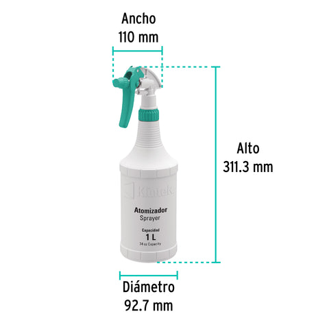 Atomizador de 1 litro, KLINTEK | ATO-100 | 55938