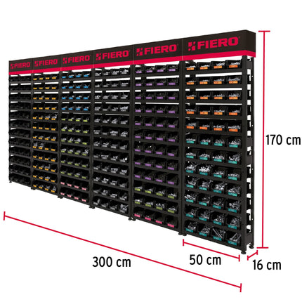 Rack modular con tornillos, 288 gavetas (R-TOR-6)