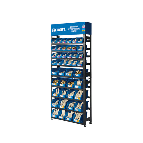Rack con conexiones para manguera de PP, FOSET | R-CM-FOS | 55954