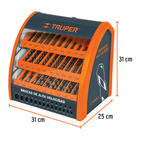 Despachador 29 compartimentos para brocas HSS con producto | DESP-BAV-GR-C | 55956